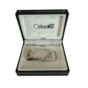 Colibri of London Elegant Silver and Gold Money Clip NIP